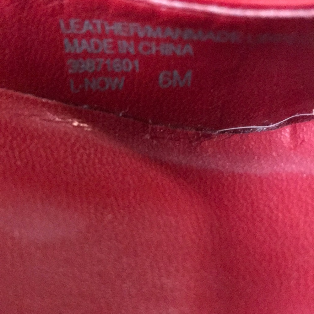 Franco Sarto Red Patent Leather Suede Pumps - Picture 3 of 6